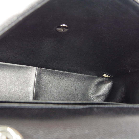 CHANEL 2000-2001 Classic Flap Jumbo SHW Black Caviar 27053 - Picture 7 of 10